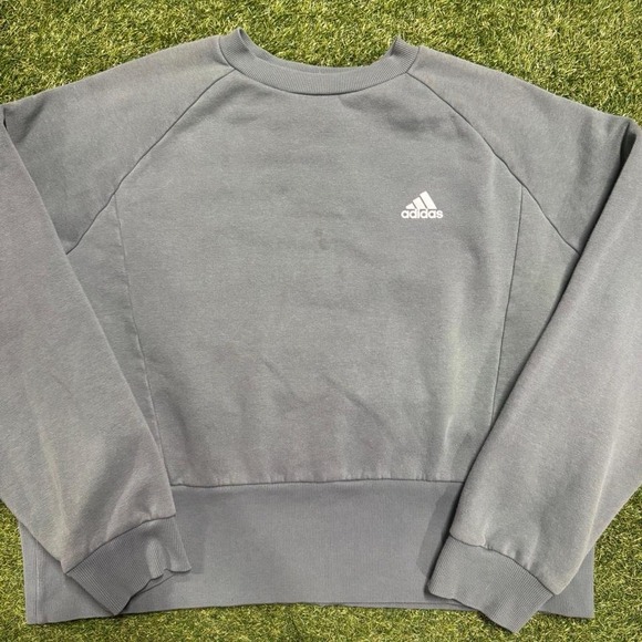 Adidas Grey High-Waisted Sweatpants - Picture 1 of 6